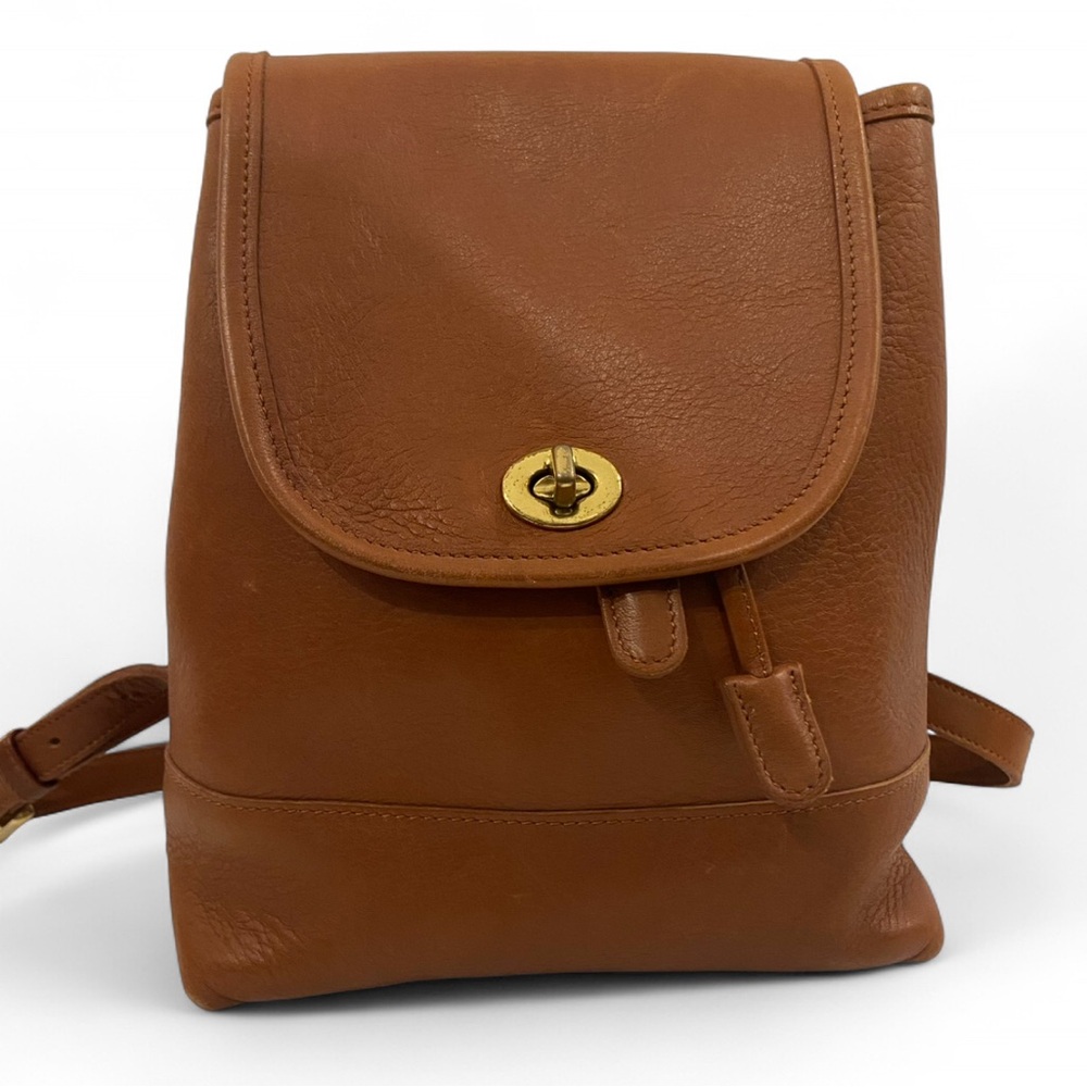 Women’s Coach Brown Leather Backpack